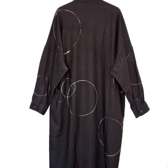 Yohji Yamamoto Pour Homme AW19 Long Serpent Shirt 3/L - Picture 4 of 8